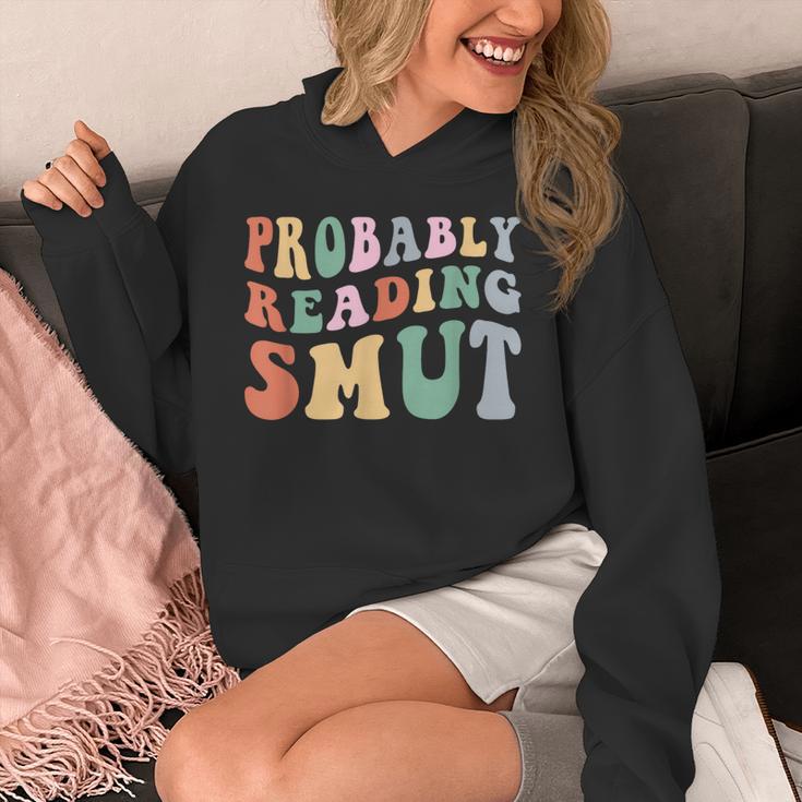 Probably Reading Smut Retro Spicy Romance Books Smut Reader Unisex Hoodie
