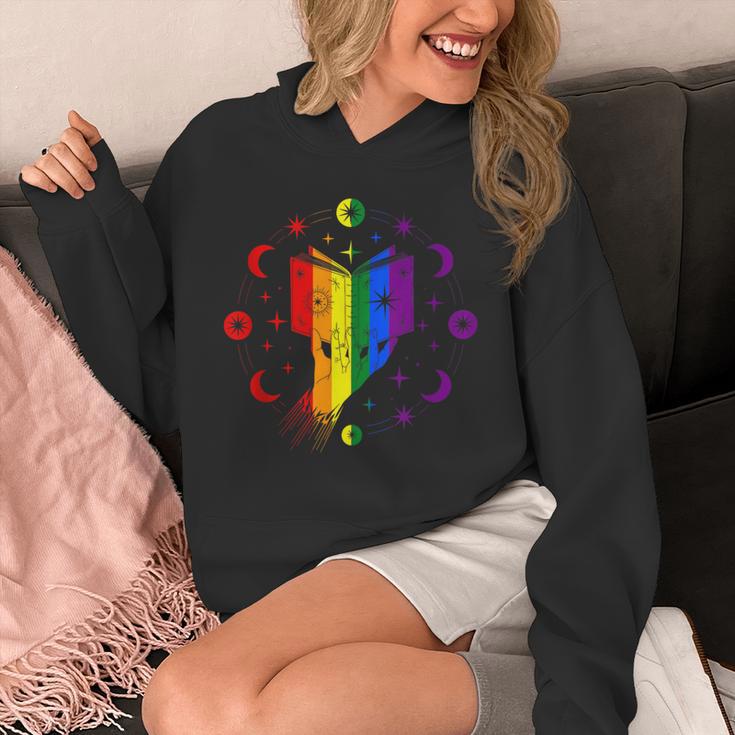 Rainbow Book With Stars And Moon Phases Gay Pride LGBT Unisex Hoodie Rainbow Book With Stars And Moon Phases Gay Pride LGBT Unisex Hoodie