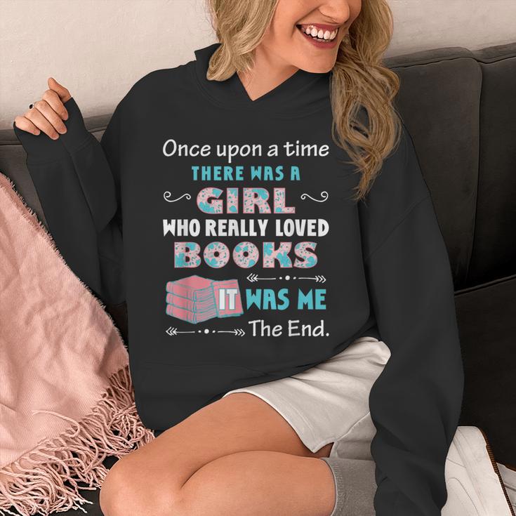 There Was A Girl Who Loved Books Book Lover Daughter Girls Unisex Hoodie