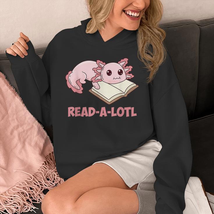 Read-A-Lotl Axolotl Books Reader Unisex Hoodie Read-A-Lotl Axolotl Books Reader Unisex Hoodie