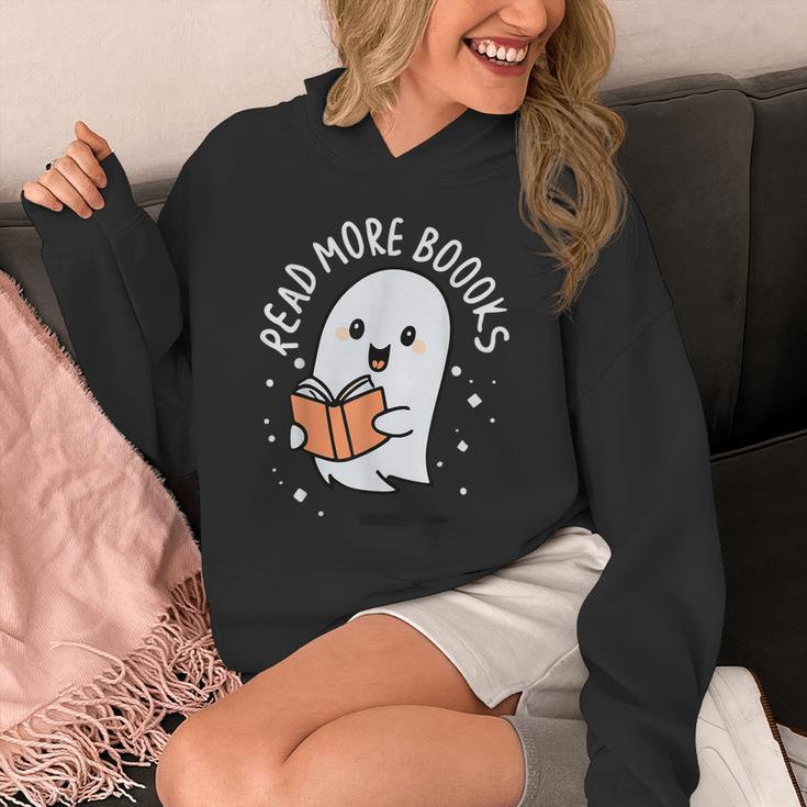 Read More Books Cute Ghost Halloween Teacher Unisex Hoodie