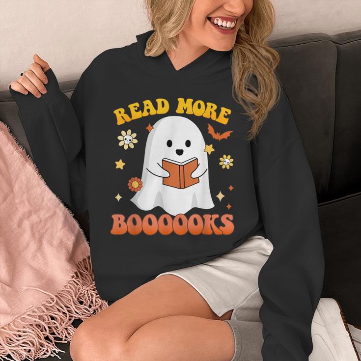 Read More Books With Ghost For Halloween Teacher Costume Unisex Hoodie