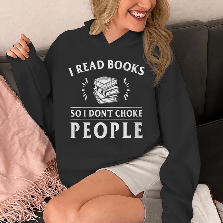 I Read Books So I Do Not Choke People Reading Bookworm Unisex Hoodie I Read Books So I Do Not Choke People Reading Bookworm Unisex Hoodie