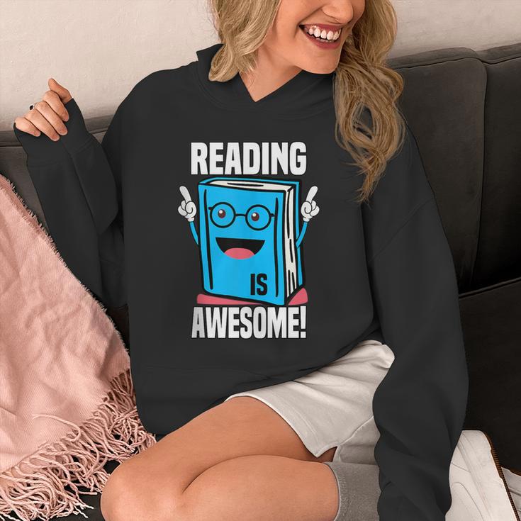 Reading Is Awesome Book Nerd Librarian Unisex Hoodie