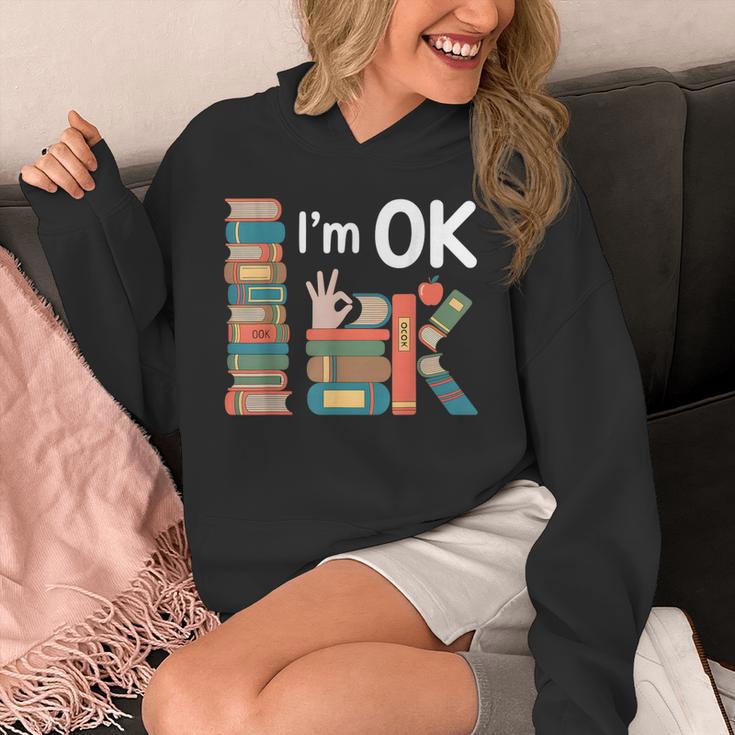Reading Book Lover I'm Ok Bookworm Librarian Reader Unisex Hoodie Reading Book Lover I'm Ok Bookworm Librarian Reader Unisex Hoodie