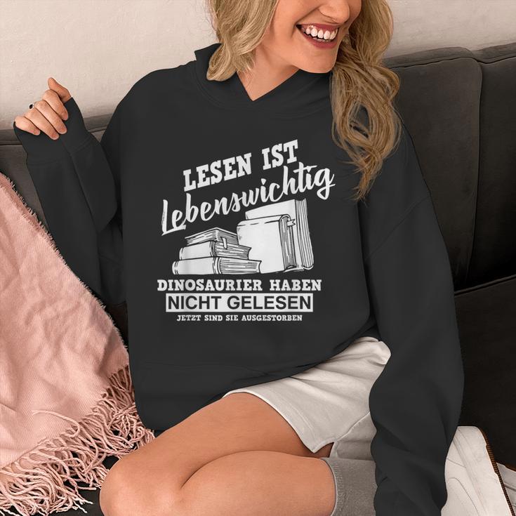 Reading Books Is Life Important Dinosaur Book Unisex Hoodie