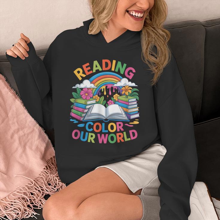 Reading Colors Our World Rainbow Books Kids Unisex Hoodie Reading Colors Our World Rainbow Books Kids Unisex Hoodie