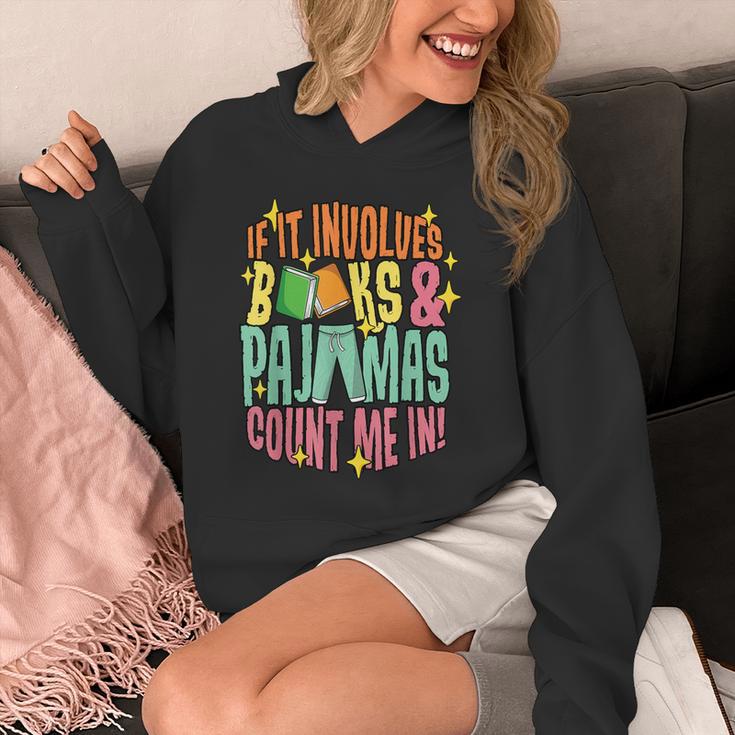 Reading Involves Books Pajamas Count Me Book Lover Bookworm Unisex Hoodie