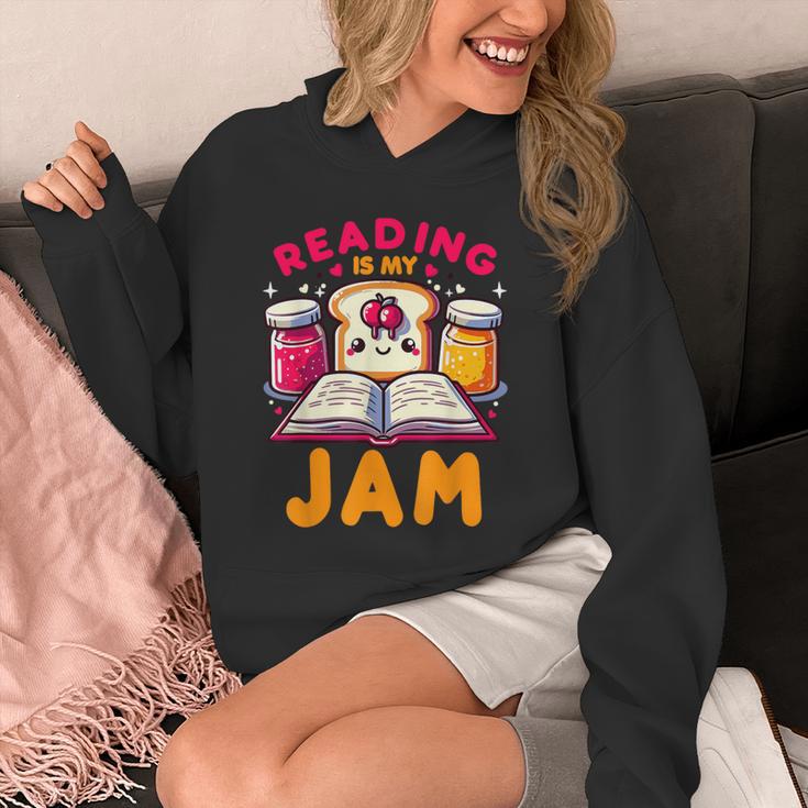 Reading Is My Jam Book Lover Kids Teacher Unisex Hoodie