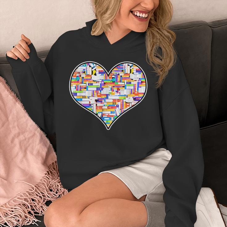 Reading Library Books Lover Heart Librarian Awesome Cute Unisex Hoodie