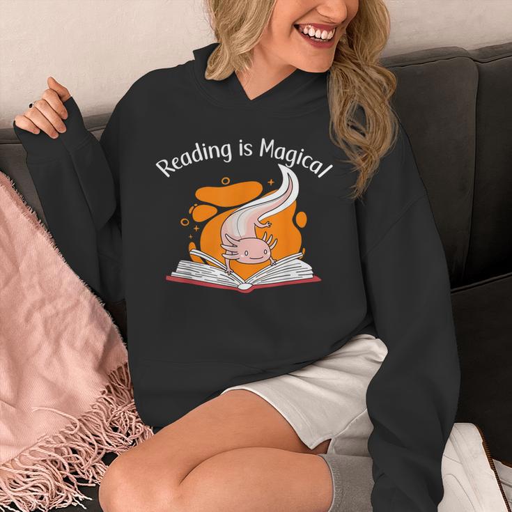 Reading Is Magical Book Lover & Axolotl Unisex Hoodie Reading Is Magical Book Lover & Axolotl Unisex Hoodie