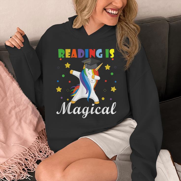 Reading Is Magical Book Lover Unicorn Student Teacher For Men Women Kids Unisex Hoodie