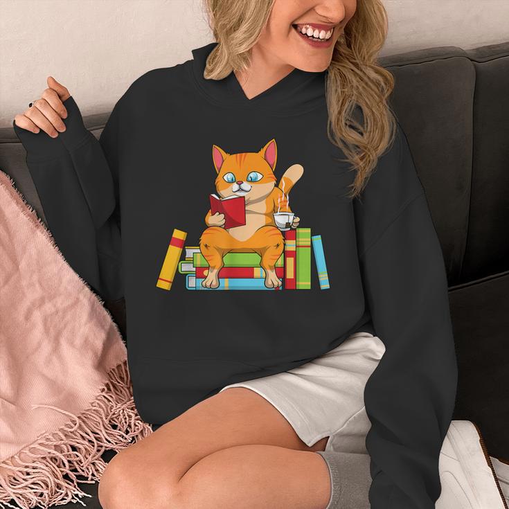 Reading For Men Women Books Cat Reading Lover Unisex Hoodie