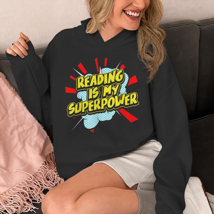 Reading Is My Superpower For a Book Lovers Readers Reading Unisex Hoodie