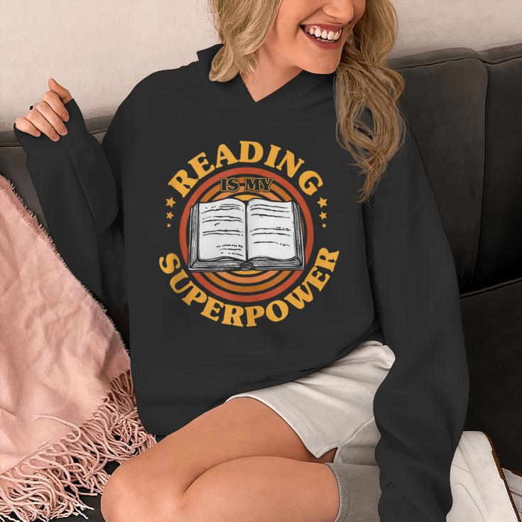 Reading Is My Superpower Book Nerd Bookworm Unisex Hoodie