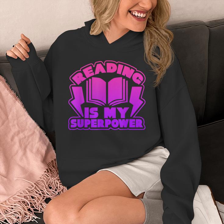 Reading Is My Superpower Graphic Book T-Shirt Unisex Hoodie
