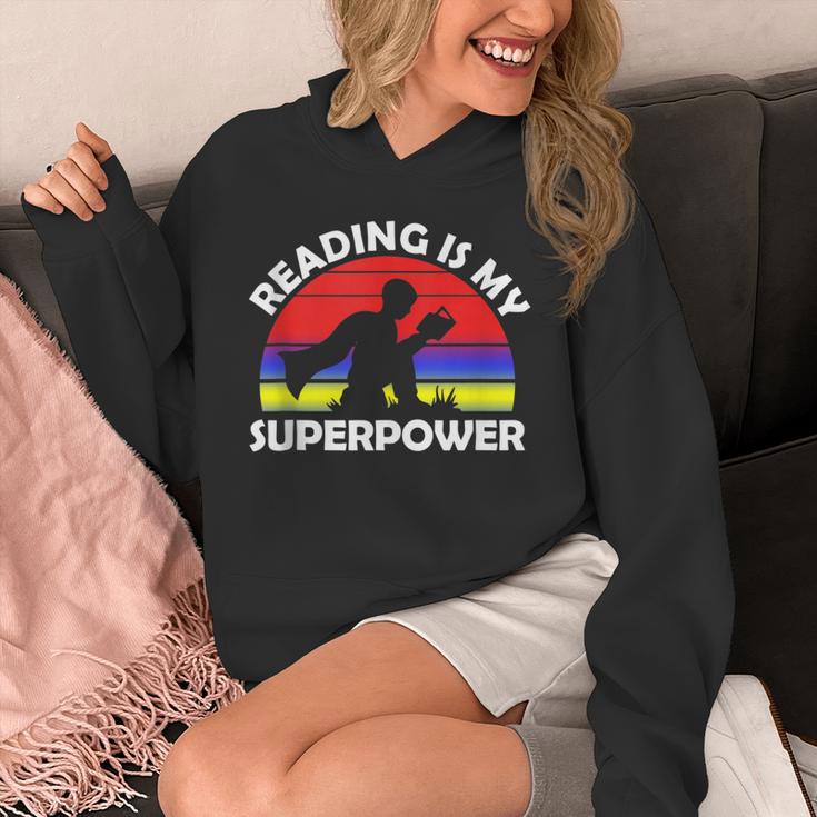 Reading Is My Superpower Design Book Design Book Lovers Unisex Hoodie