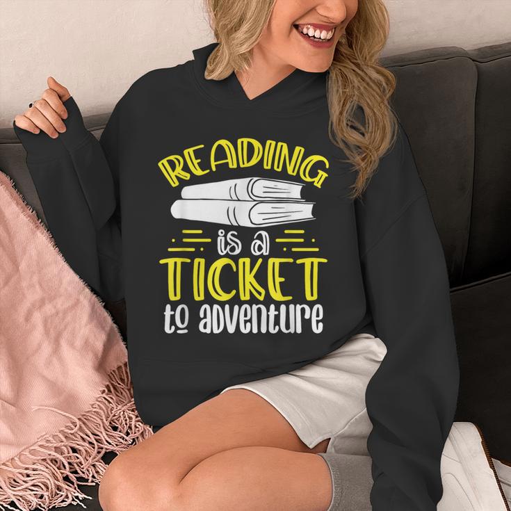 Reading Is A Ticket To Adventure Bookworm Book Reading Unisex Hoodie Reading Is A Ticket To Adventure Bookworm Book Reading Unisex Hoodie