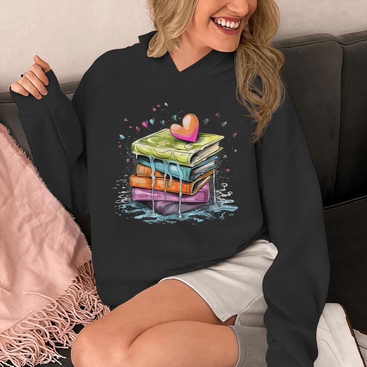 Reading Watercolor Books Love Books Girls Unisex Hoodie Reading Watercolor Books Love Books Girls Unisex Hoodie
