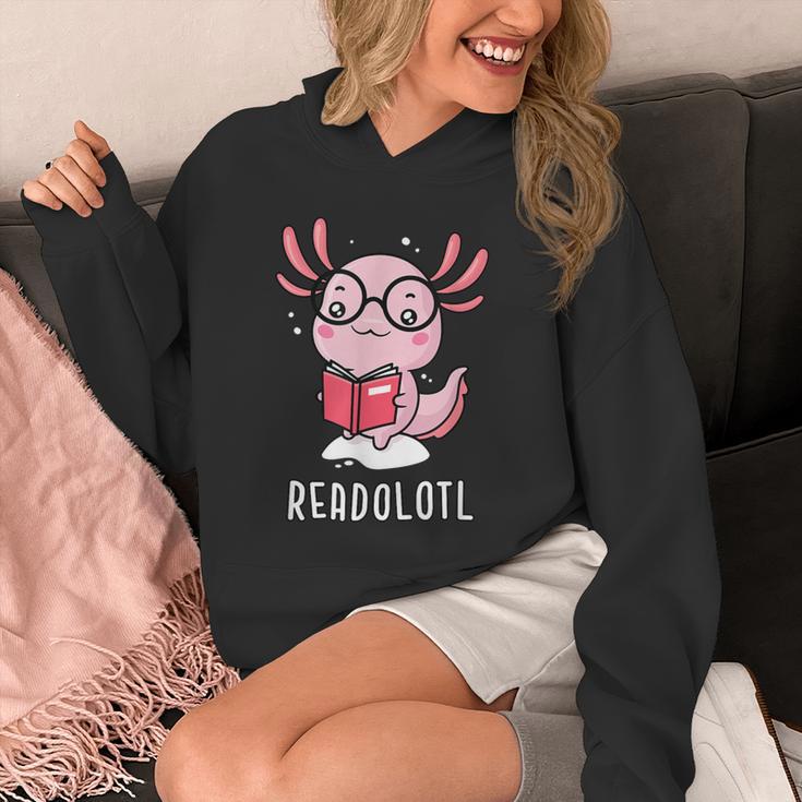 Readolotl Cute Axolotl Book Lover Unisex Hoodie