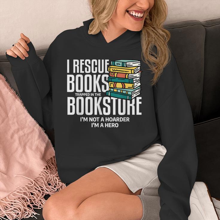 I Rescue Books Trapped Bookstore Book Reader Bookworm Unisex Hoodie