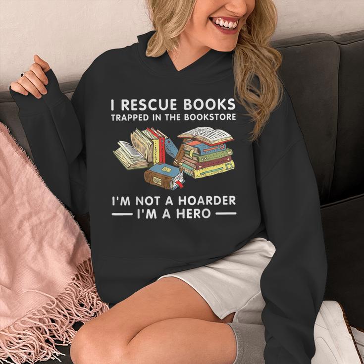 I Rescue Books Trapped In The Bookstore I'm Not A Hoarder Unisex Hoodie