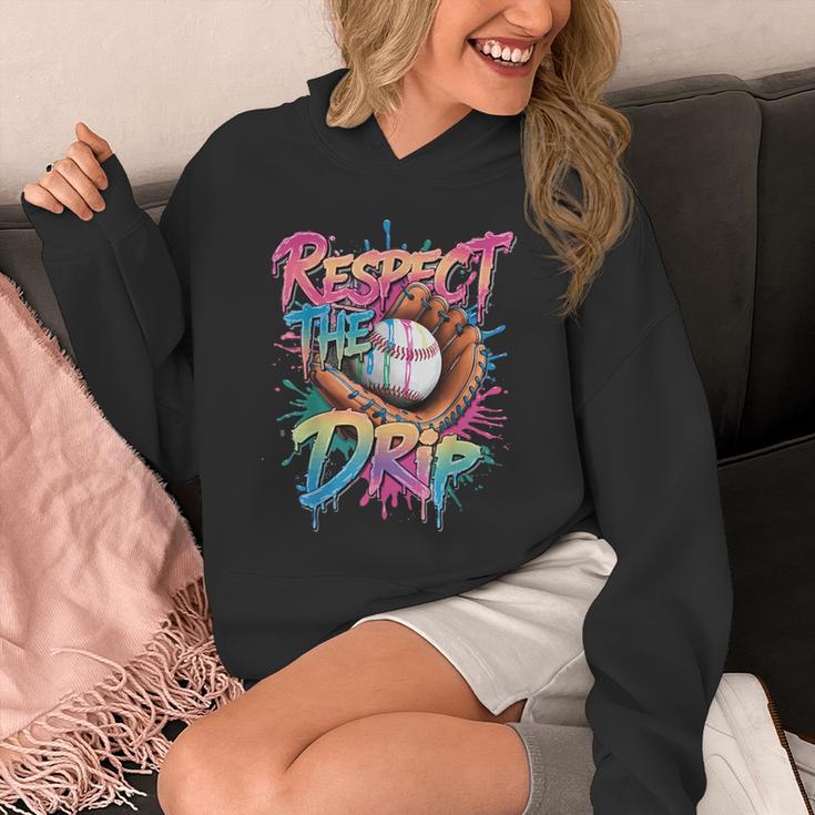 Respect The Drip Baseball Drip Glove Youth Boys Girls Player Unisex Hoodie Respect The Drip Baseball Drip Glove Youth Boys Girls Player Unisex Hoodie