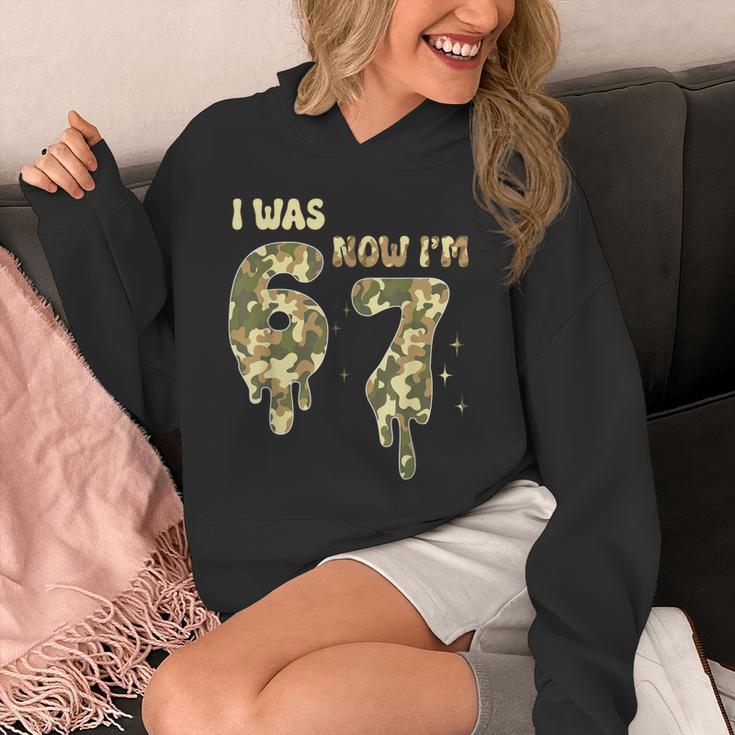 Retro I Was 6 Now I'm 7 Camo 67 Ice Cream Drip Baseball Unisex Hoodie Retro I Was 6 Now I'm 7 Camo 67 Ice Cream Drip Baseball Unisex Hoodie
