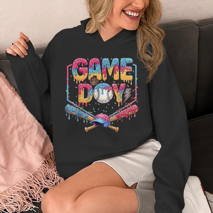 Retro Game Day Baseball Ice Cream Drip For Men Boy Kids Unisex Hoodie Retro Game Day Baseball Ice Cream Drip For Men Boy Kids Unisex Hoodie