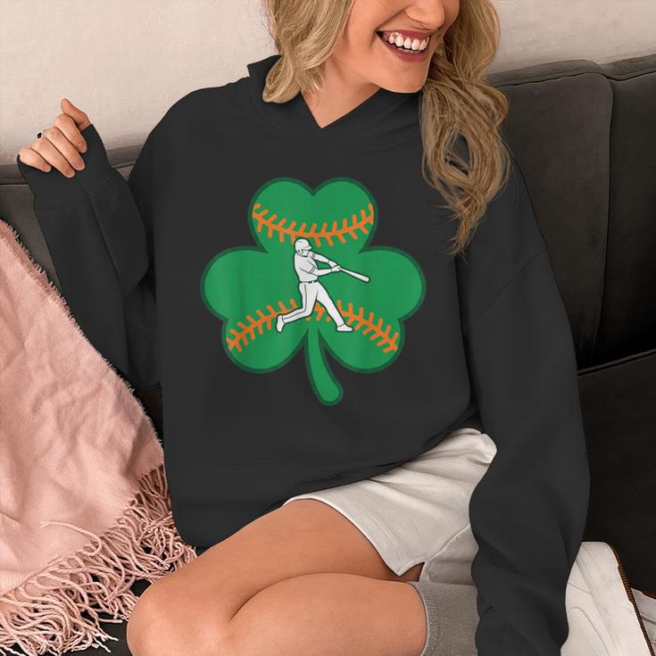 Retro Shamrock Baseball St Patricks Day Men Women Boys Girls Unisex Hoodie