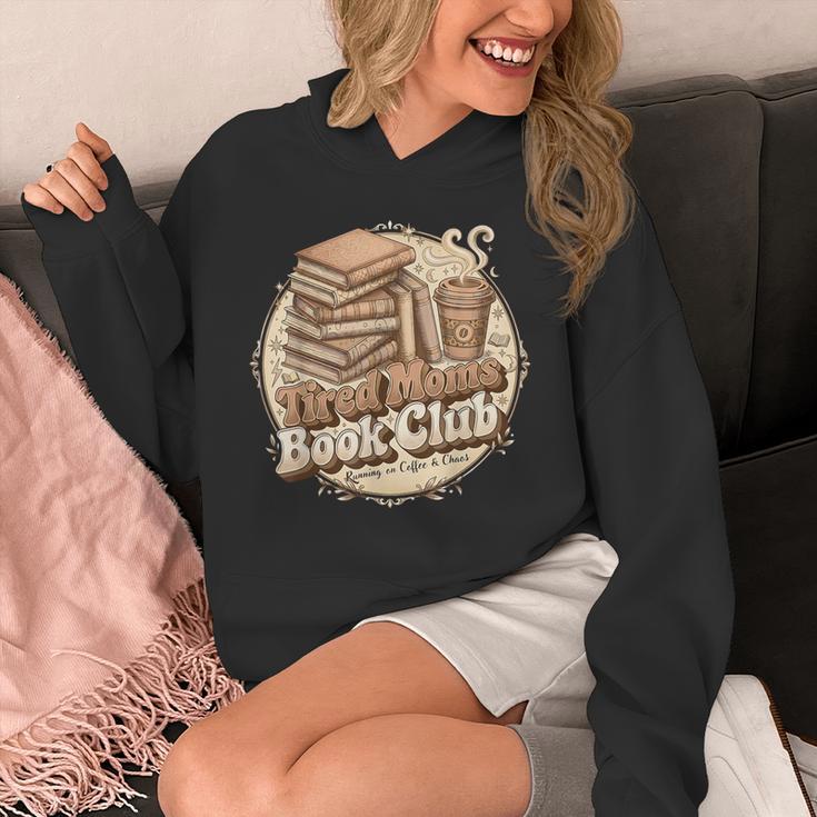 Retro Tired Moms Book Club Bookish Booktrovert Mother's Day Unisex Hoodie
