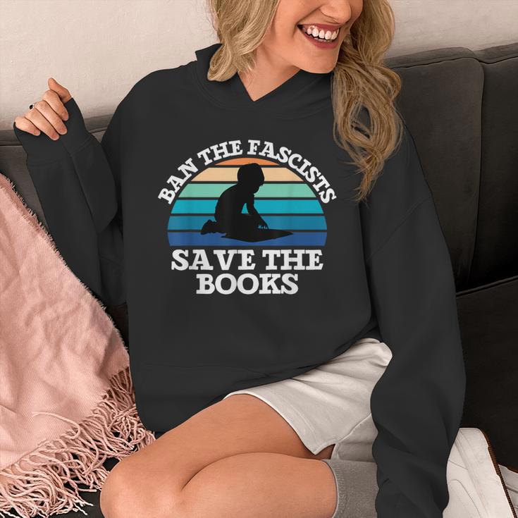 Retro Vintage Ban The Fascists Save The Books Book Lovers Unisex Hoodie Retro Vintage Ban The Fascists Save The Books Book Lovers Unisex Hoodie