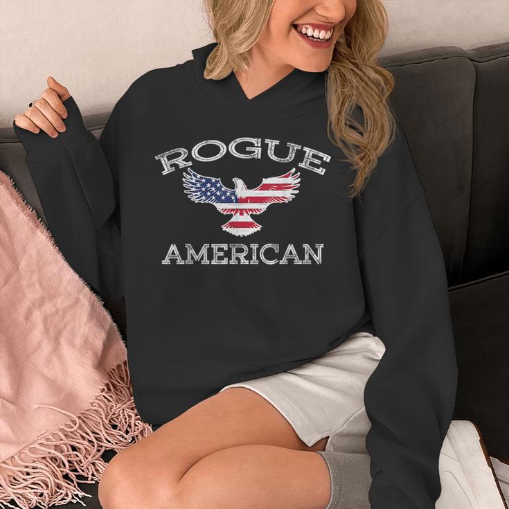 Rogue America ユーズド加工 アメリカ国旗 イーグル パーカー