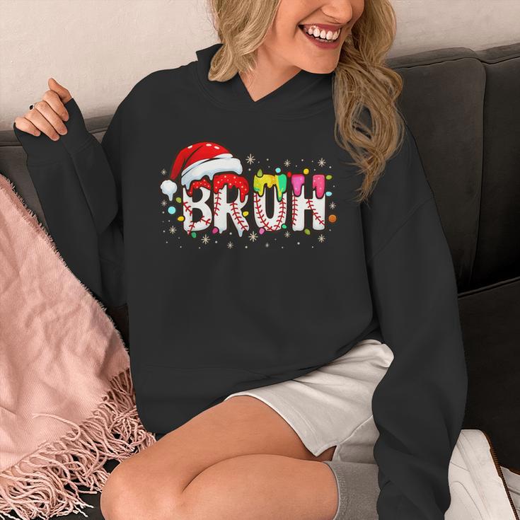 Santa Bruh Baseball Christmas Xmas Meme Pajamas Family Unisex Hoodie
