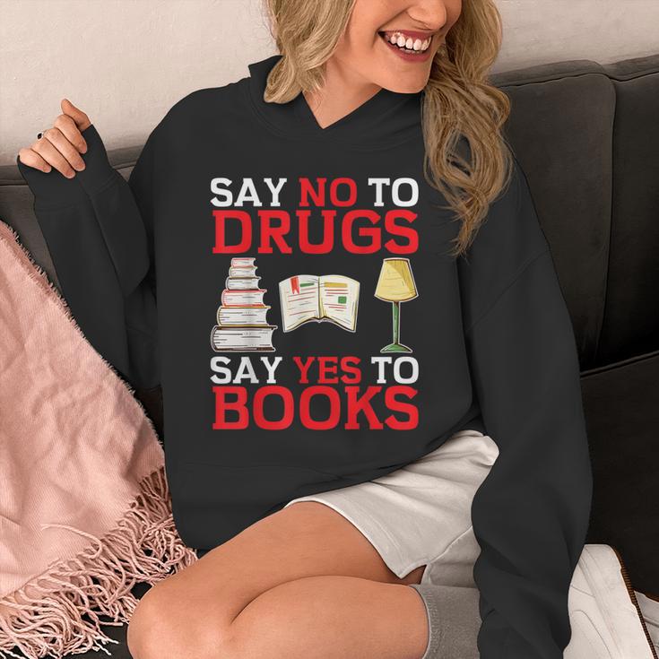 Say No To Drugs Say Yes To Books Red Ribbon Week Awareness Unisex Hoodie