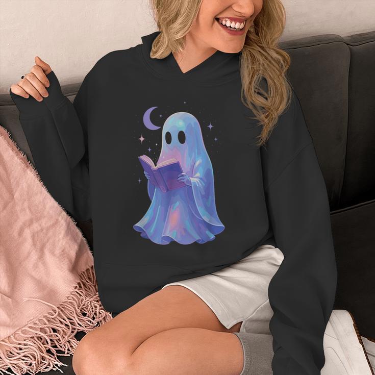 Scary Reading Book Lovers Halloween Costume Pastel Ghost Unisex Hoodie Scary Reading Book Lovers Halloween Costume Pastel Ghost Unisex Hoodie