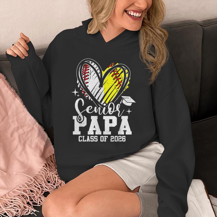 Senior Papa Class Of 2026 Baseball Softball Graduation Heart Unisex Hoodie Senior Papa Class Of 2026 Baseball Softball Graduation Heart Unisex Hoodie