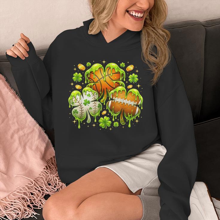 Shamrock Basketball Baseball Drip St Patrick's Day Boys Men Unisex Hoodie Shamrock Basketball Baseball Drip St Patrick's Day Boys Men Unisex Hoodie