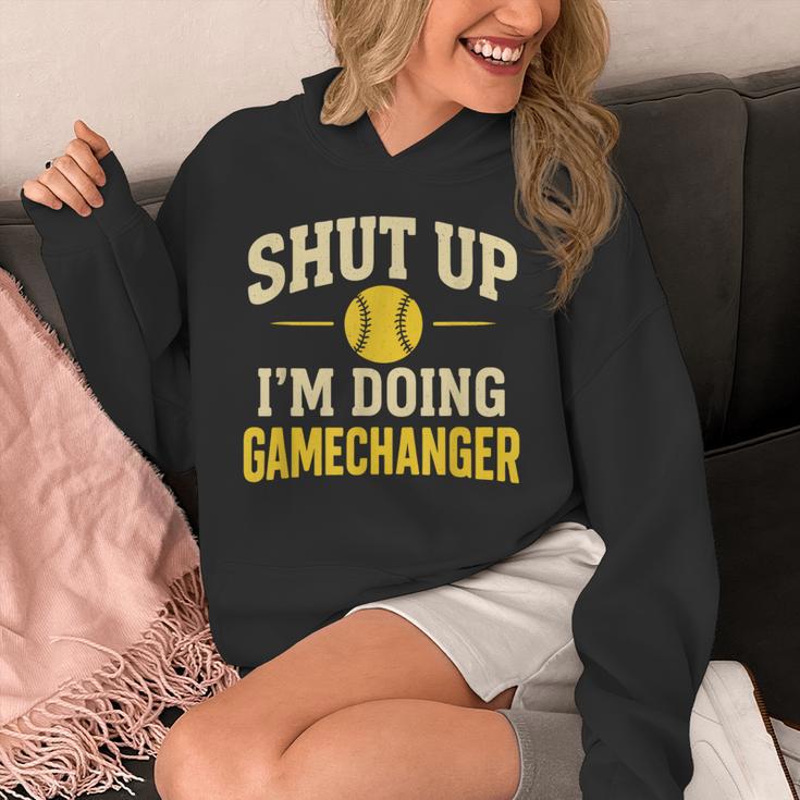 Shut Up I'm Doing Gamechanger Baseball Softball Cheer Unisex Hoodie Shut Up I'm Doing Gamechanger Baseball Softball Cheer Unisex Hoodie