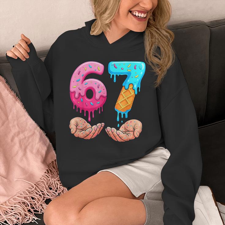 Six Seven 6-7 Baseball Ice Cream Drip 67 Meme Hands Unisex Hoodie Six Seven 6-7 Baseball Ice Cream Drip 67 Meme Hands Unisex Hoodie