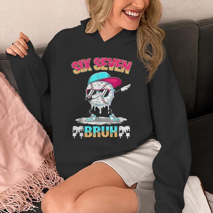 Six Seven 67 Meme Ice Cream Drip Baseball Dabbing Boy Kids Unisex Hoodie Six Seven 67 Meme Ice Cream Drip Baseball Dabbing Boy Kids Unisex Hoodie