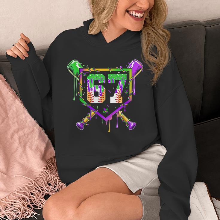 Six Seven Mardi Gras Baseball Sports Party Unisex Hoodie Six Seven Mardi Gras Baseball Sports Party Unisex Hoodie