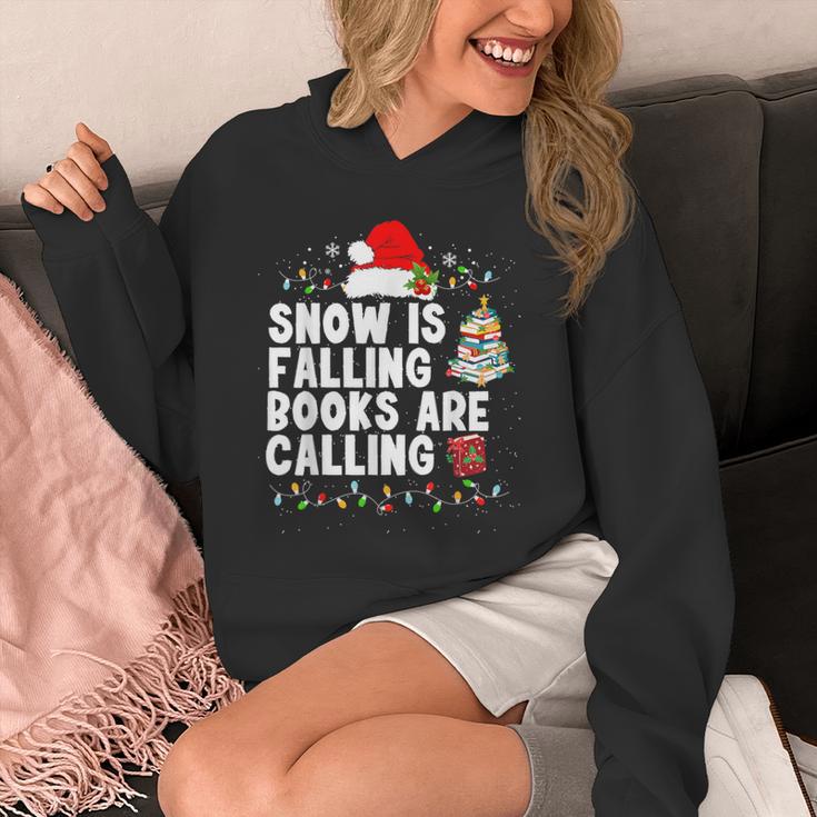 Snow Is Falling Books Are Calling Unisex Hoodie