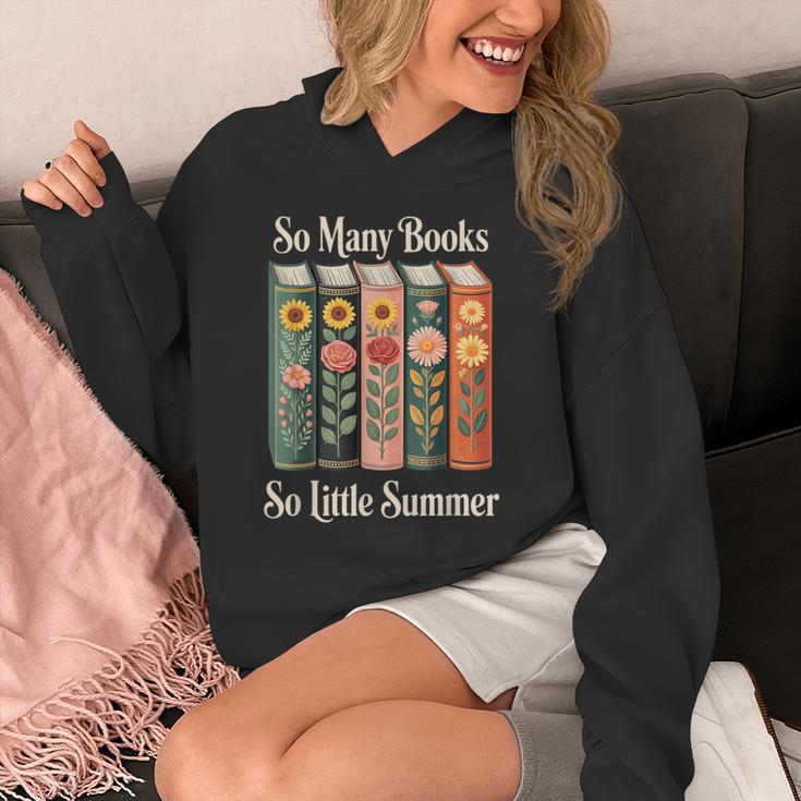 So Many Books So Little Summer Book Lover Teacher Unisex Hoodie So Many Books So Little Summer Book Lover Teacher Unisex Hoodie
