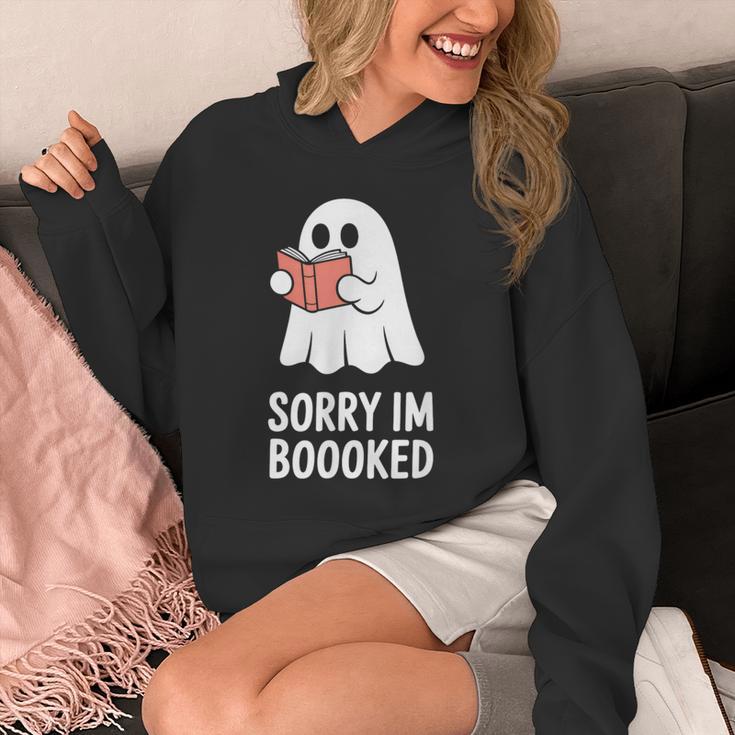 Sorry Im Boooked Reading Ghost Book Meme Unisex Hoodie