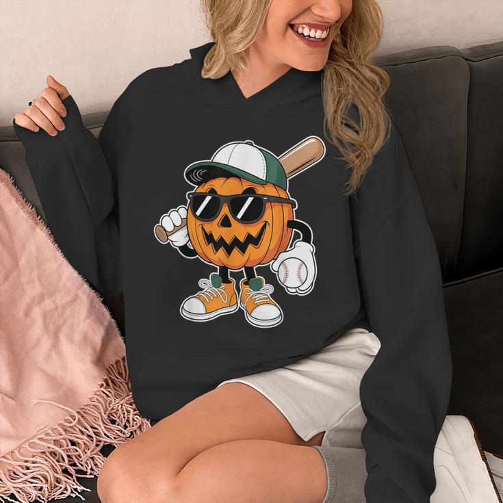 Spooky Jack O Lantern Baseball Halloween Costumes Boys Unisex Hoodie