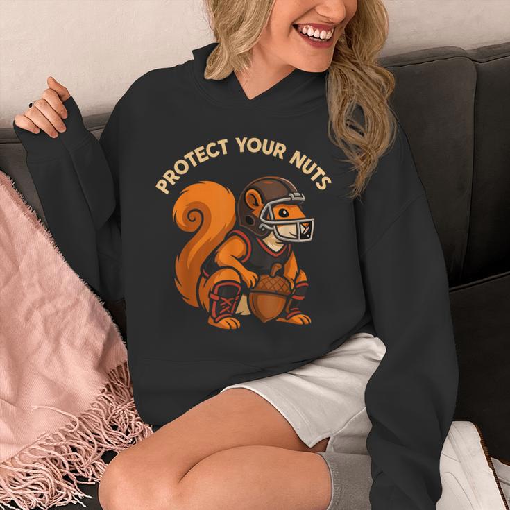 Squirell Baseball Catcher Player Joke Tee Protect Your Nuts Unisex Hoodie