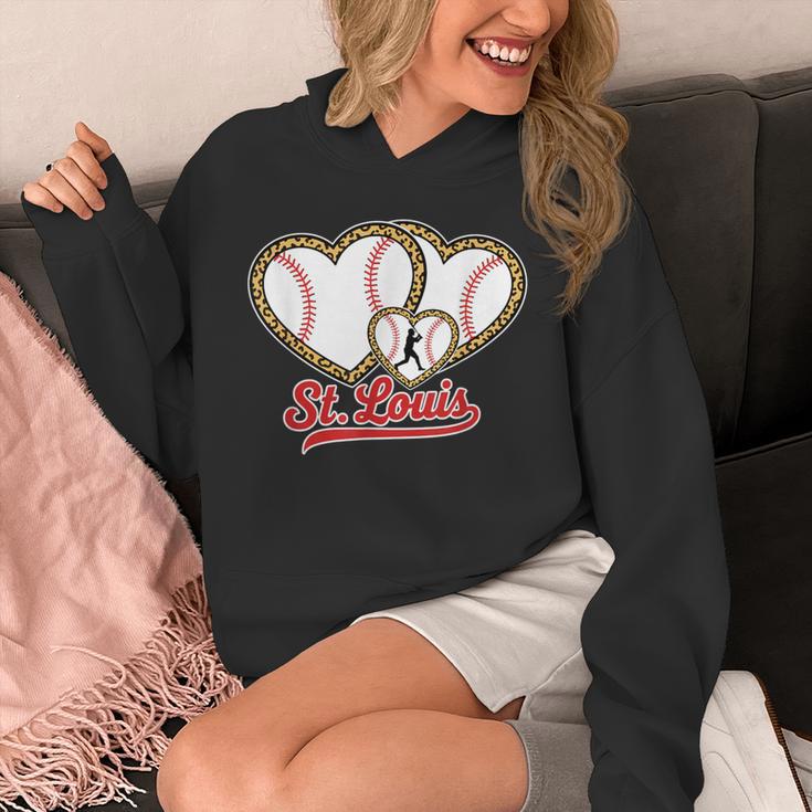 St Louis Leopard Heart Baseball Batter Boys Fan Unisex Hoodie St Louis Leopard Heart Baseball Batter Boys Fan Unisex Hoodie
