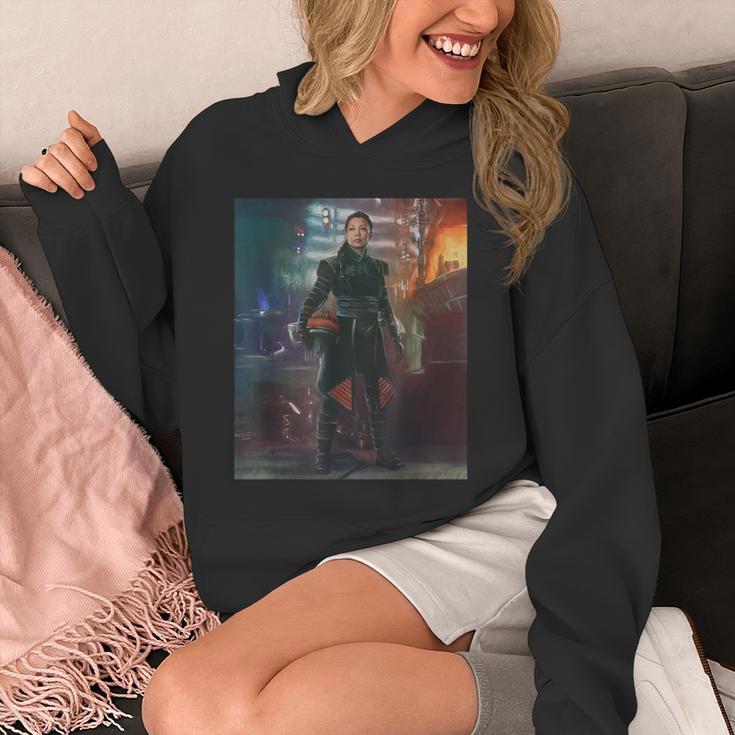 Star Wars The Book Of Boba Fett Fennec Shand Portrait Unisex Hoodie Star Wars The Book Of Boba Fett Fennec Shand Portrait Unisex Hoodie