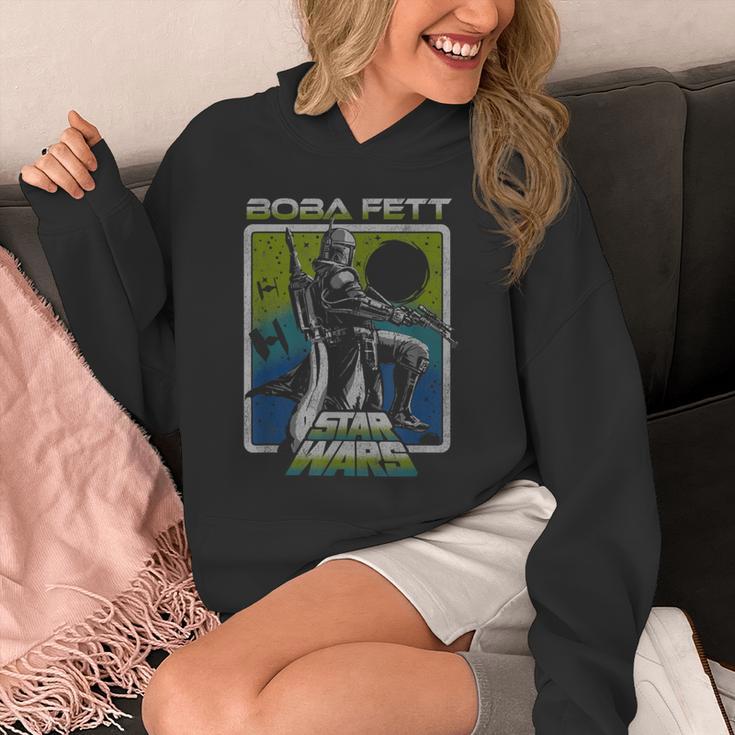 Star Wars The Book Of Boba Fett Galaxy Gradient Portrait Unisex Hoodie Star Wars The Book Of Boba Fett Galaxy Gradient Portrait Unisex Hoodie